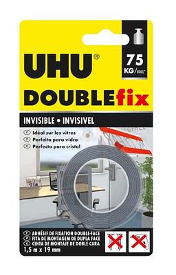 UHU DOUBLEFIX INVISIVEL 12 TIRAS 19MMX40MM