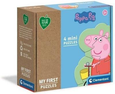 Detalhes do produto:n-4 Mini Puzzles 3+6+9+12 Peças cada para um desafio avançadon-Puzzle com dimensões de 17x16cmn-Peças feitas de material recicladonA partir dos 2 anos.