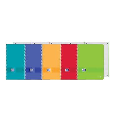 CADERNO EBK1 OXFL&G A4+80fls OP PAUTADO CORES VIVAS