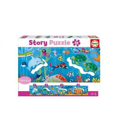 PUZZLE 26 PEÇAS MUNDO SUBMARINO STORY PUZZLE