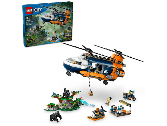 60437 HELICÓPTERO EXPLORADOR DA SELVA NO ACAMPAMENTO BASE