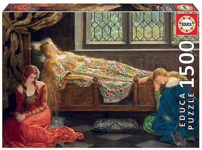 Puzzle da Educa que retrata a pintura de "La Bella Durmiente" do artista John Collier. Conta com 1500 peças e é a opção certa para amantes de arte.nn