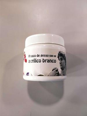 GESSO ACRILICO BRANCO 500ML VIVABOOK