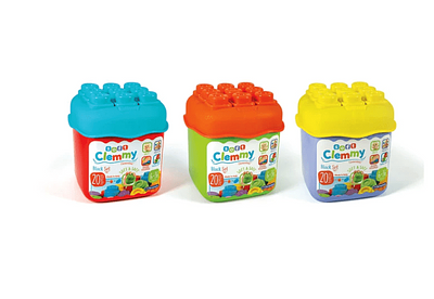 Detalhe do produto:n- 20 blocos;nnAviso: Imagem representativa e as cores são limitadas ao Stock existente. Ideal para crianças entre os 6-36 meses.