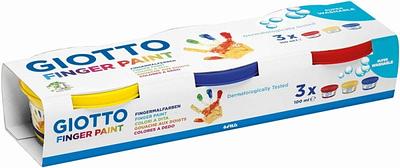 PACK 3X100mL POTS GIOTTO FINGER PAINT