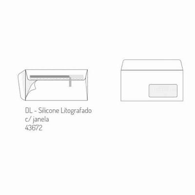 ENVELOPES DL PAL C/JANELA 110X220
