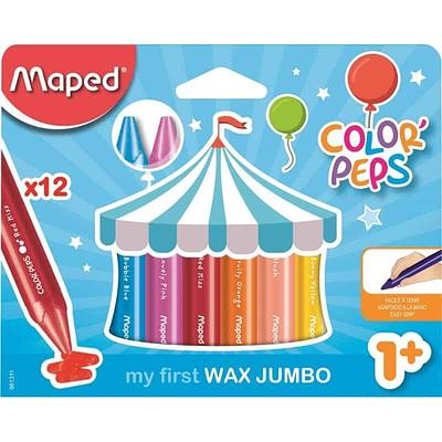 Maped Color Peps - Lápis de Cera Wax Jumbo x12
