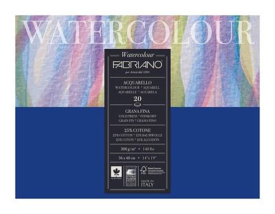 BLOCO WATERCOLOUR G. FINO 300GR 36X48CM 20FLS