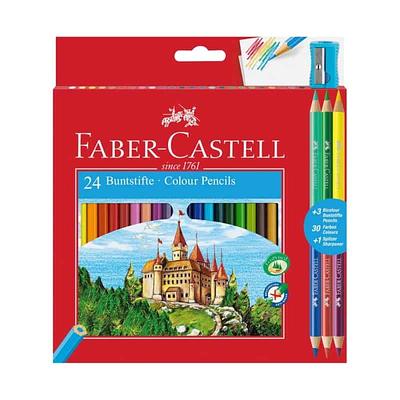 ECO LAPIS COR CX 24 + 3 BICOLOR