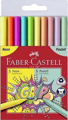 SET MARCADORES GRIP NEON + PASTEL - CX.10 UND