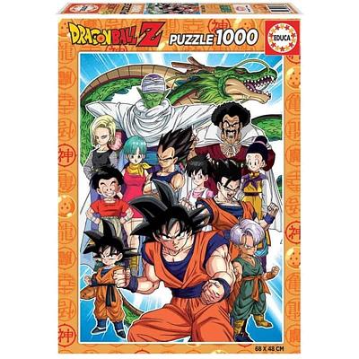 Educa Borrás - Dragon Ball Puzzle 1000 Peças, um puzzle feito com materiais de alta qualidade e com um encaixe perfeito.nEste puzzle ilustra diversas personagens de Dragon Ball.nn