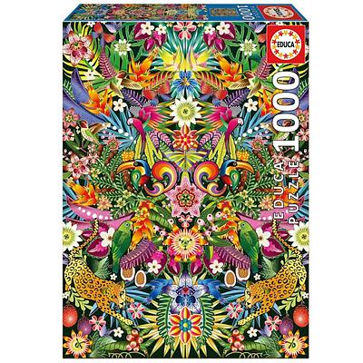 Os puzzles da Educa contam com formatos desde 500 a 42000 peças e com imagens vibrantes. Este puzzle tem 1500 peças e representa um pavão de bengala.nn
