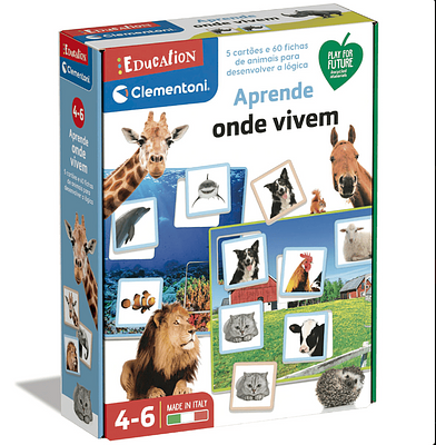Este divertido jogo de tabuleiro combina o clássico loto com a descoberta do fantástico mundo animal. A partir dos 4 anos de idade, 5 páginas.