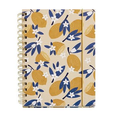 NOTEBOOK A5 DOTS WIREO LEMONS FRUITS