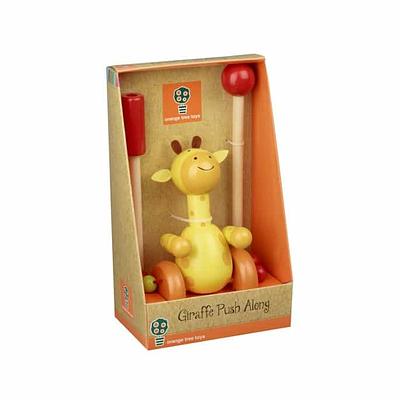 GIRAFA EM CAIXA, BRINQUEDO DE EMPURRAR