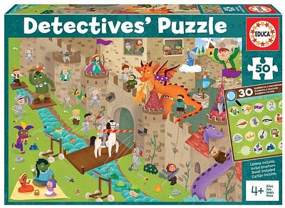 Puzzle de observação de 50 peças. Monta-o e encontra os 30 elementos escondidos! Folha incluída. Tamanho aproximado do puzzle montado: 40 x 28 cm.nn