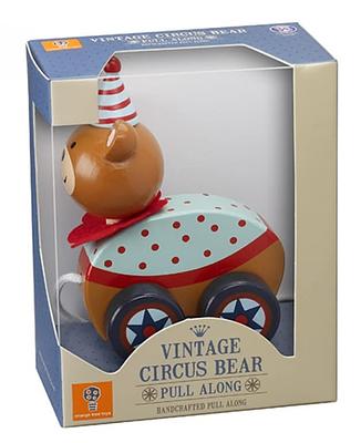URSO DE CIRCO, BRINQUEDO DE PUXAR, 12M+