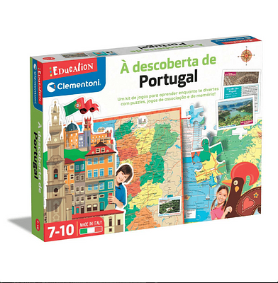 Detalhes do Produto:n- 1 puzzle 2 em 1 com os mapas físicos e políticos da Europa;n- 1 baralho de 33 cartas com muitas informações sobre as capitais europeias.nnNota: Recomendado dos 7 aos 10 anos.