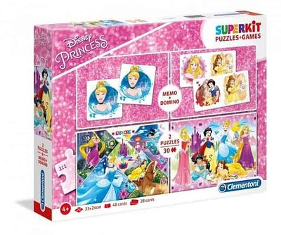 Conteúdo da embalagem:n- 2 puzzles;n- 1 dominó;n- 1 jogo de memória;n- 33x24 cm.nA partir dos 3 anos.