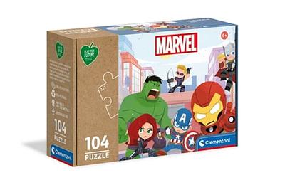 Detalhes do produto:n-Caixa e peças feitas de papel recicladon-104 peças para um desafio simplesn-Puzzle com dimensões de 33.5x48.5cm após completonA partir dos 3 anos.