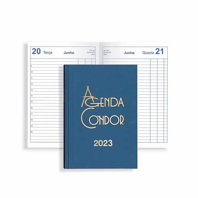 AGENDA ESCRITORIO CONDOR FSC MIX A21 14X21 DIARIA AZUL 2023
