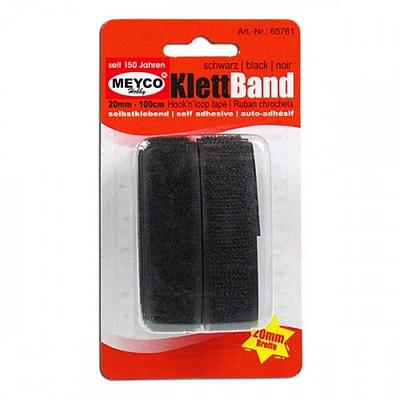 FITA VELCRO PRETO 20MMX100CM BLISTER