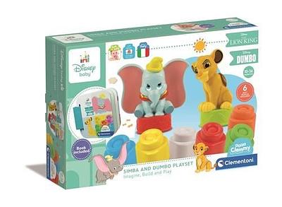 Detalhe do produto:n- Livro colorido;n- 6 blocos macios soft clemmy;n- Personagem do Simba e do Dumbo;nnNota: Recomendado dos 10 aos 36 meses.