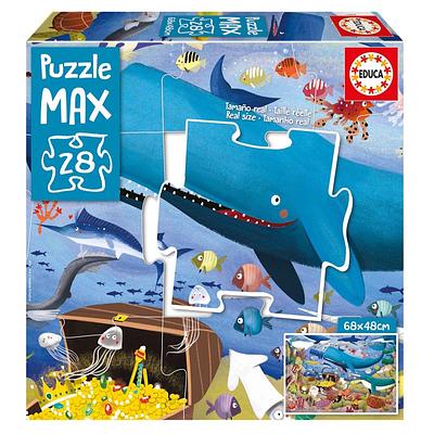 Este é um puzzle sobre os animais do mar com peças grandes! Por ser grande, é ideal para montar no chão. Formado por 28 peças grandes, fáceis de manusear e encaixar.nn