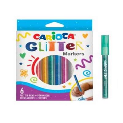 MARCADOR CARIOCA GLITTER 6 CORES