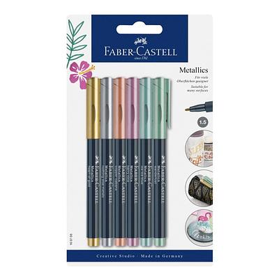 FABER CASTELL - CX.6 MARCADOR METALICOS CREATIVE STUDIO CORES SORTIDAS