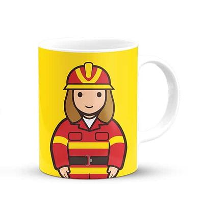 Little Drops of Water - Caneca de Profissões: "A Melhor Bombeira"
