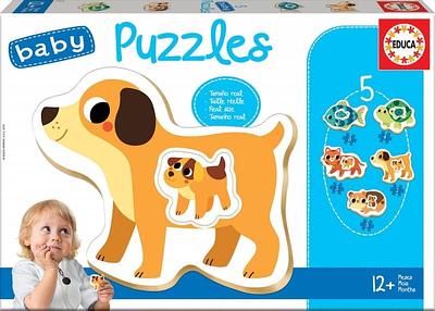 Cinco puzzles progressivos com 2 a 4 peças desenvolvidos pela Educa para os mais pequenos. Peças maiores, mais grossas e mais fáceis de manipular pelos pequenos.