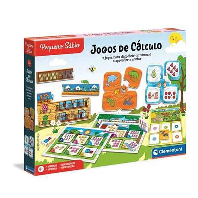 Detalhe do produto:n-1 Puzzle com números e quantidades;n-1 Loto;n-1 Bingo;n-1 Puzzle com formas geométricas;n-1 Puzzle com conjuntos.nnAviso: Contraindicado a crianças com menos 4 de anos.