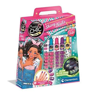 Detalhes do produto:n- 2 conjuntos de unhas autocolantes;n- 4 vernizes coloridos;n- Stickers para as unhas postiças;n- Decorações fluorescentes para as unhas, nidade recomendada: 3 anos