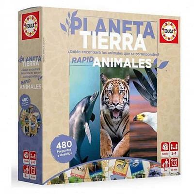 Um jogo de velocidade em que te divertes enquanto aprendes coisas surpreendentes sobre os animais do nosso Planeta Terra.nQuais os animais que... são vivíparos?... são herbívoros? Mamíferos?