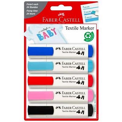 FABER CASTEL - MARCADORES TEXTILE "FESTA BEBE" CX.5