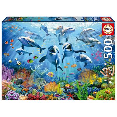 A Educa conta com uma coleção de puzzles para adultos bastante completa pois tem diferentes formatos e imagens. Este puzzle conta com 500 peças e tem uma imagem do oceano com animais.nn