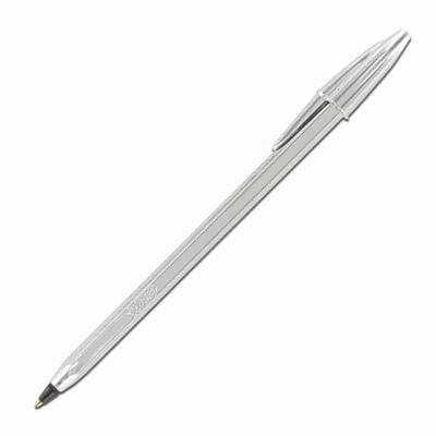 CANETA BIC CRISTAL PRATEADA