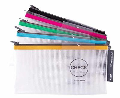 PORTA DOCUMENTOS, COM FECHO ZIPPER, CHECK, 230mmX130mm