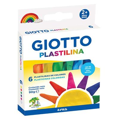 PLASTICINA GIOTTO 90GR 6 CORES CLÁSSICAS
