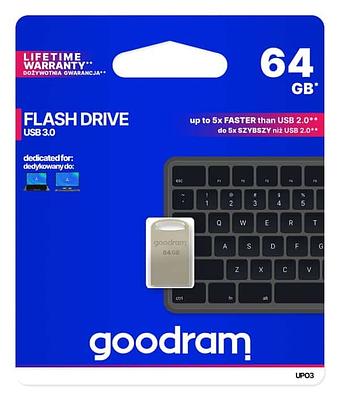 PENDRIVE METAL USB FLASH DRIVE 64GB  USB 3.0 PRATA