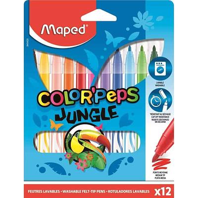 Maped Color Peps - Canetas de Feltro Jungle x12