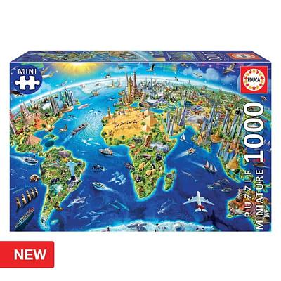 O puzzle de 1000 peças mais pequeno do mundo.nSérie Miniature Educa Puzzle 1000nMedidas Puzzle: 46 x 30 cmnNúmero de Peças: 1000