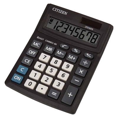CALCULADORA CITIZEN DE SECRETARIA BUSINESS LINE ECO EFICIENTE SOLAR E PILHAS 8 DIGITOS 136X100X32 MM