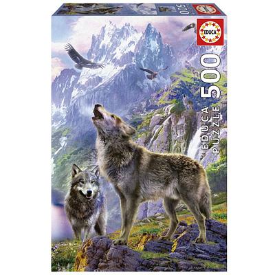 Puzzles da Educa são puzzles de cor, brilho e qualidade. Construa sozinho ou em família este puzzle de 500 peças que retrata o lobo, um animal selvagem que tem tanto de querido como de perigoso.
