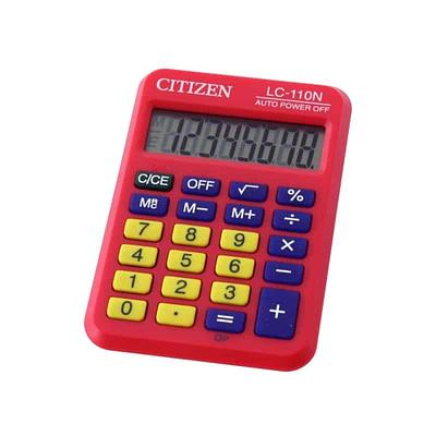 Citizen - Calculadora de Bolso LC-110N Vermelha