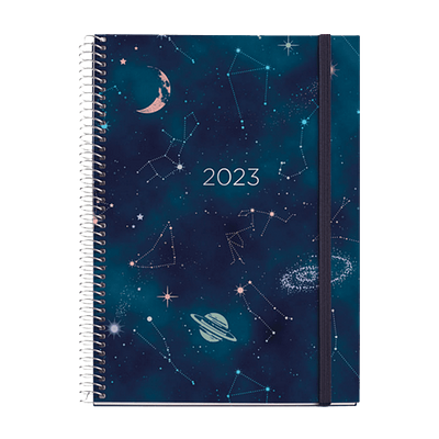 AGENDA 2023 ESPIRAL COM ELÁSTICO FANTASIA
