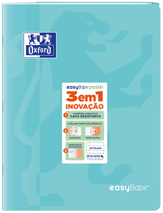 CADERNO AGRAFADO A4 48F PAUTADO CORES PASTEL — imagem 2