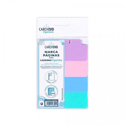 MARCA PÁGINAS INGENIOX PP PASTEL 4 POSIÇÕES