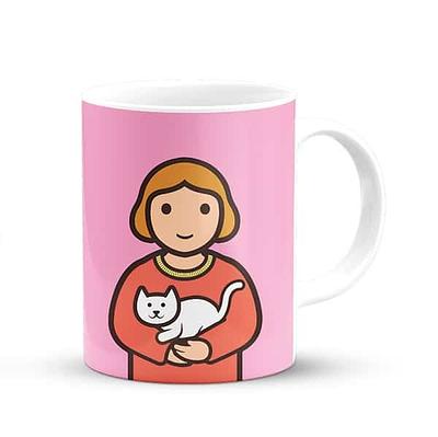 CANECA - CANECA PROFISSOES - A MELHOR AMIGA DOS ANIMAIS - GATO